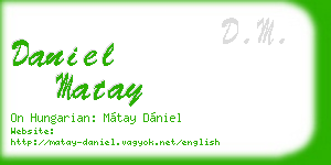 daniel matay business card