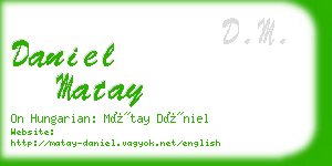 daniel matay business card
